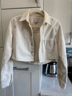 Aritzia TNA cropped corduroy jacket